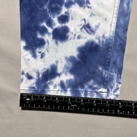 Wildfang Pants Womens Medium Blue White Tie-Dye The Essential Work Pant WP5300 - Picture 15 of 15